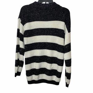 Vintage American Pride Striped Metallic Sweater